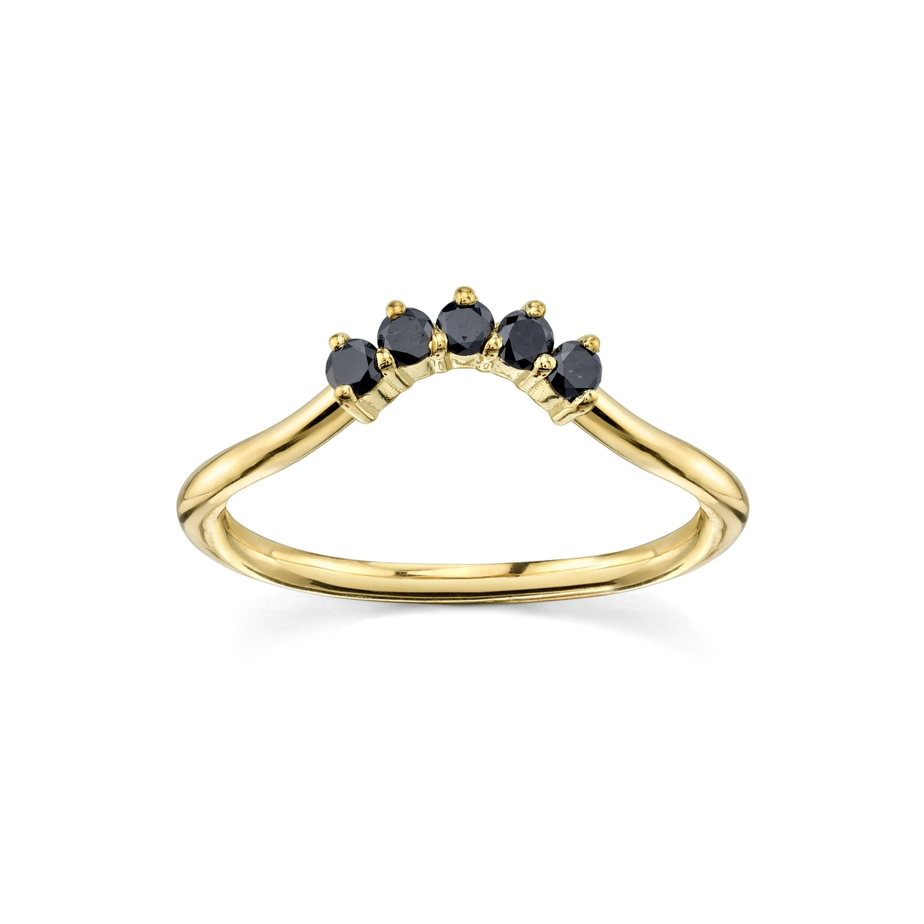 Black Diamond Crown Ring sold by Marrow Fine product image thumbnail 4