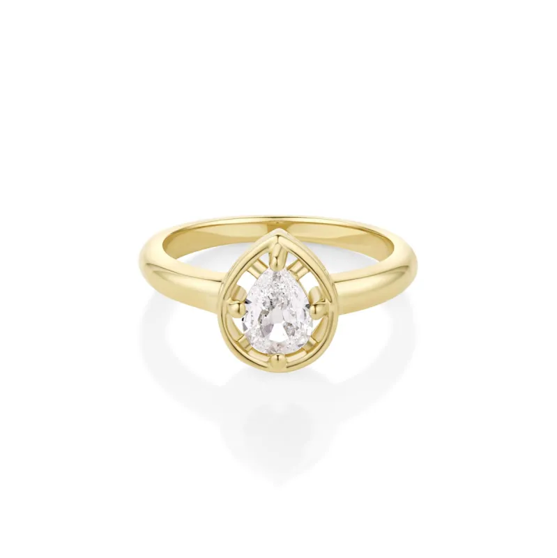 0.60ct Pear Georgia Ring sold by Marrow Fine