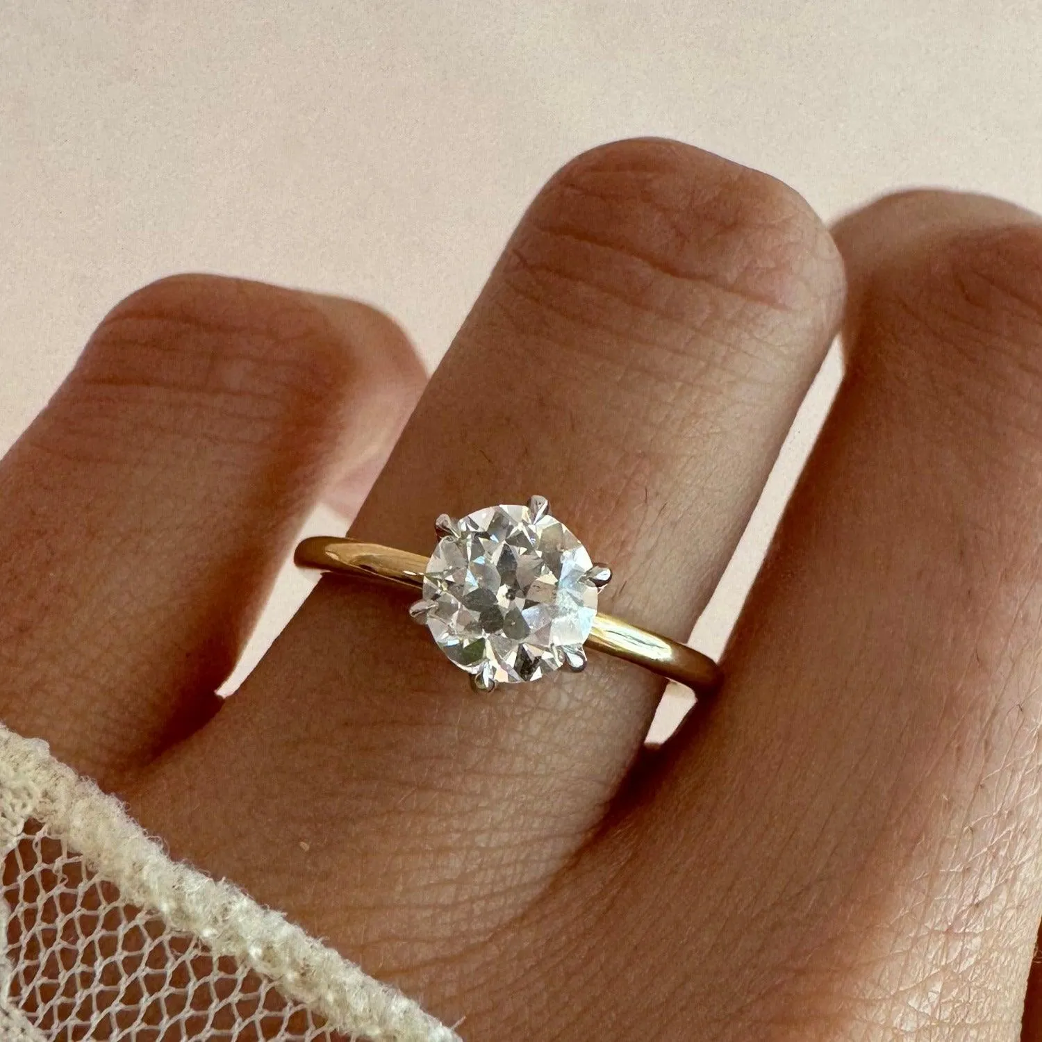 1.03ct Two Tone Camille Ring sold by Marrow Fine product image thumbnail 3