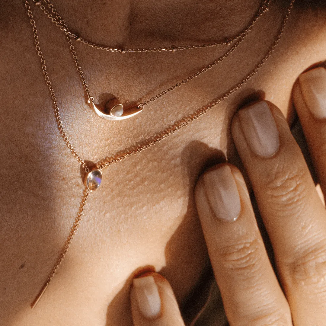 Moonstone Stillwater Lariat sold by Marrow Fine product image thumbnail 2