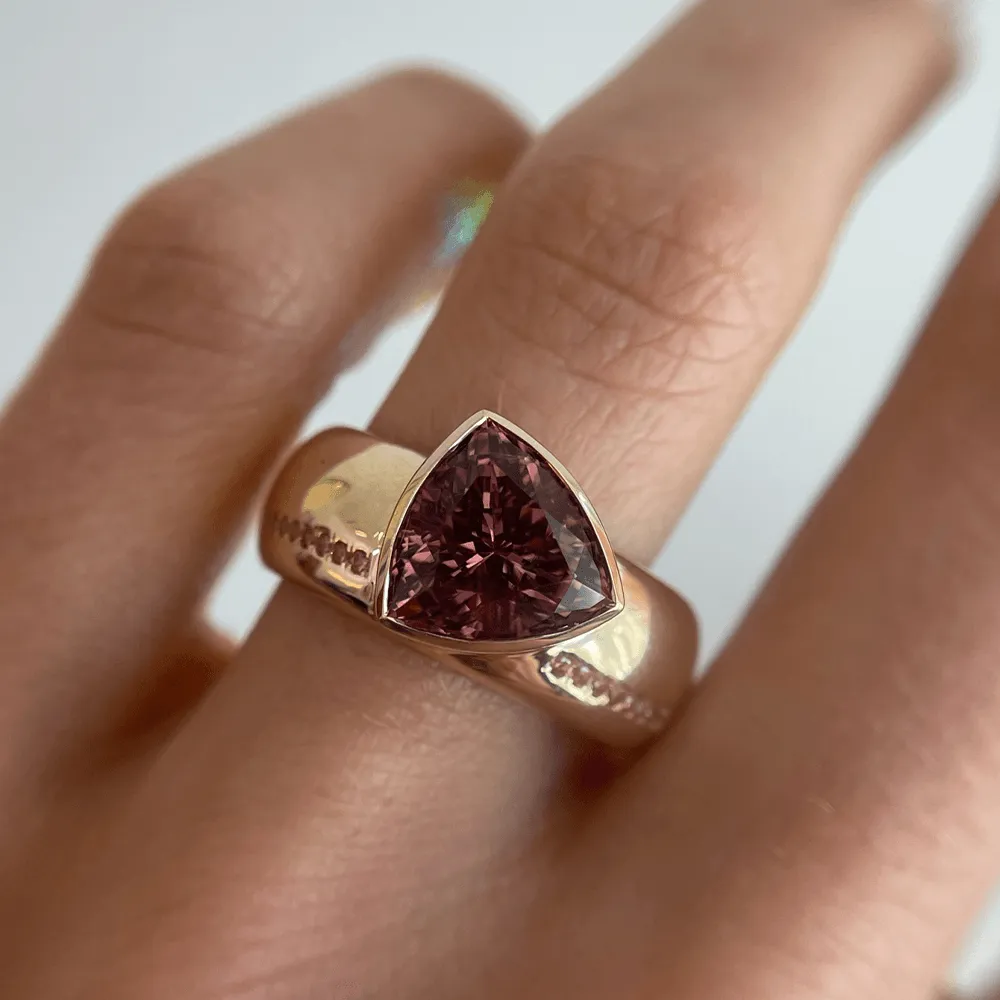 3.49ct Tourmaline Trillion Cigar Band sold by Marrow Fine product image thumbnail 3