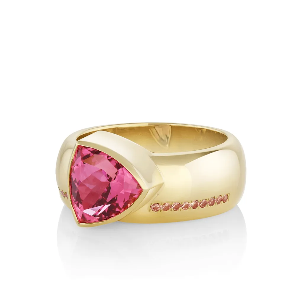 3.49ct Tourmaline Trillion Cigar Band sold by Marrow Fine product image thumbnail 2