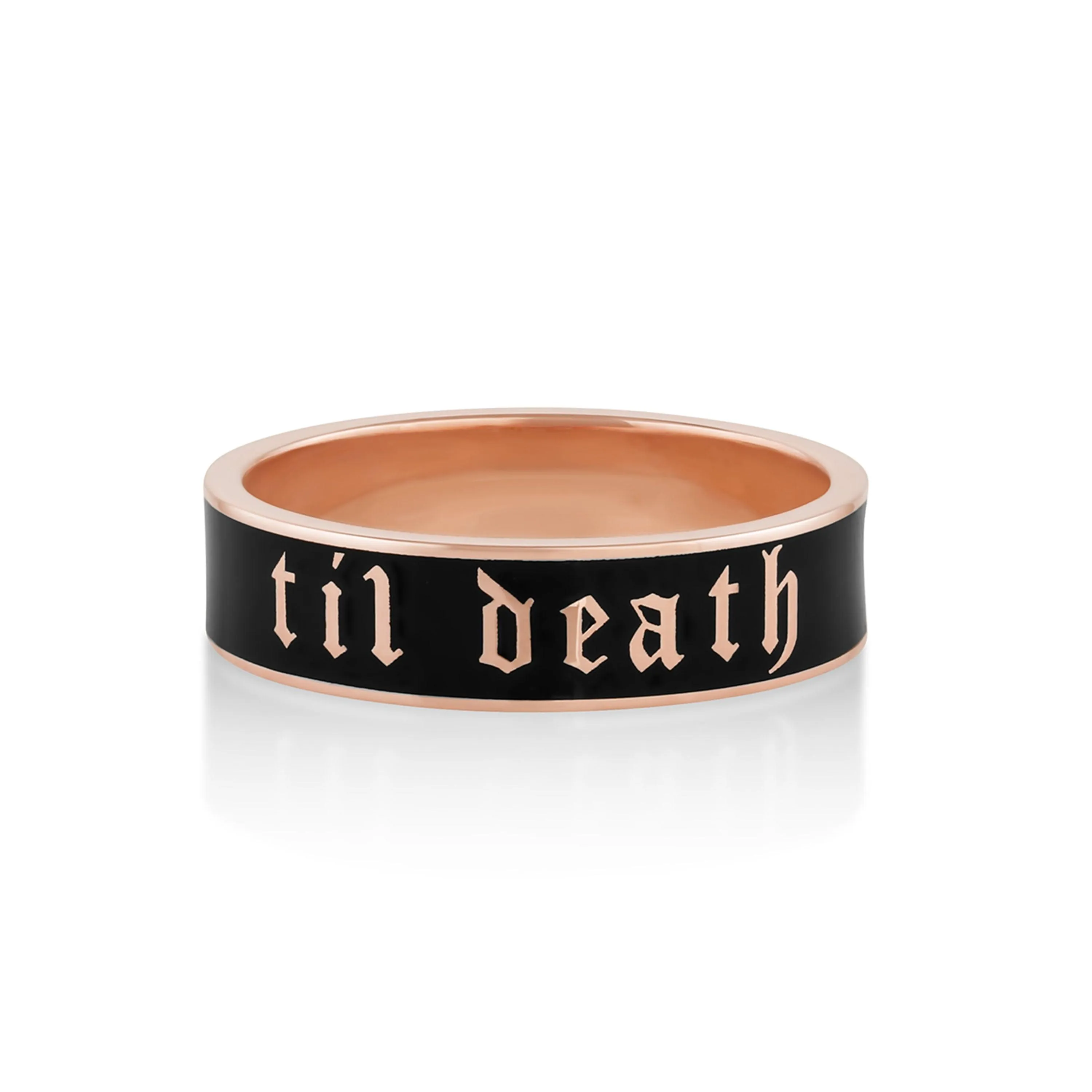 Til Death® Black Enamel Band - 6mm sold by Marrow Fine product image thumbnail 5