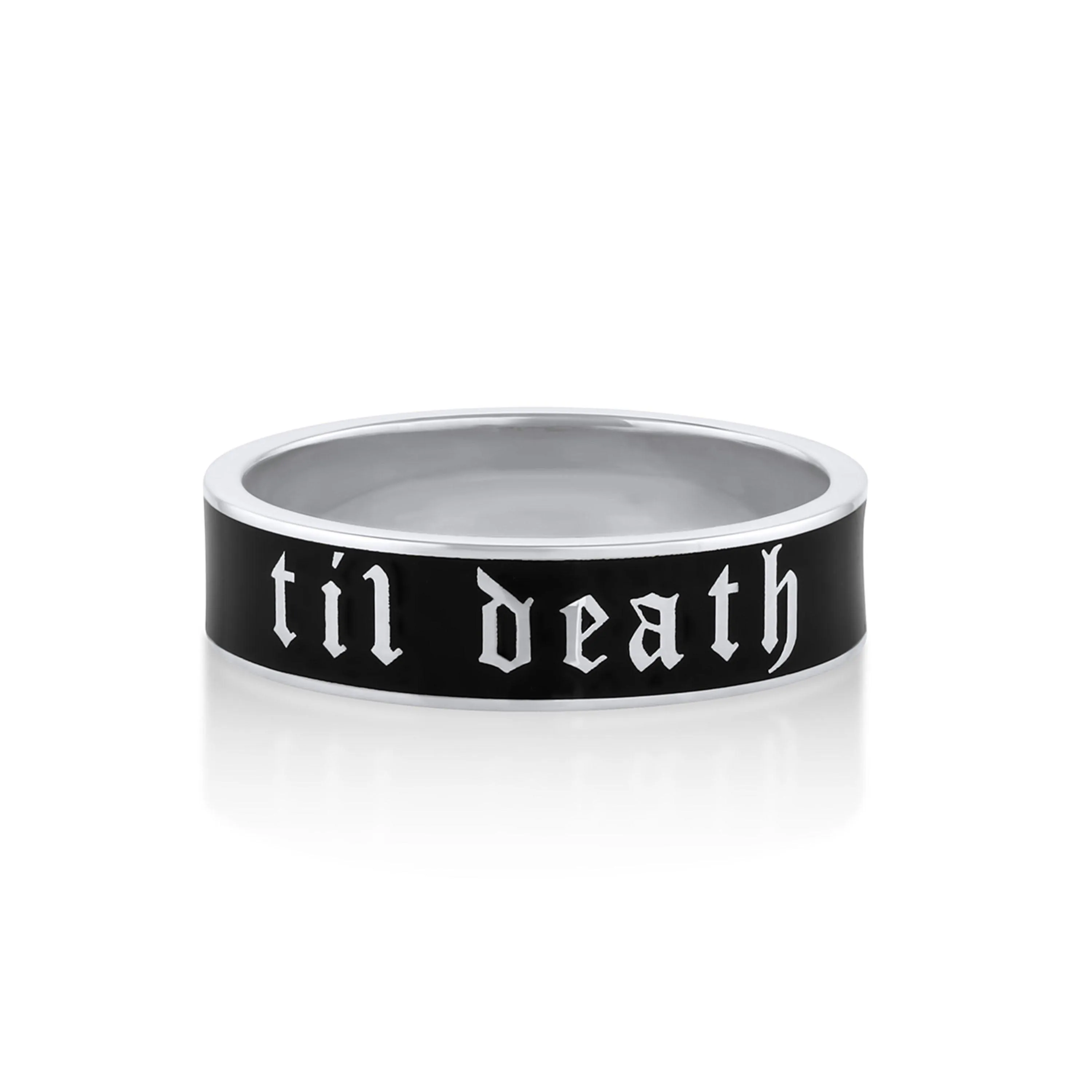 Til Death® Black Enamel Band - 6mm sold by Marrow Fine product image thumbnail 4