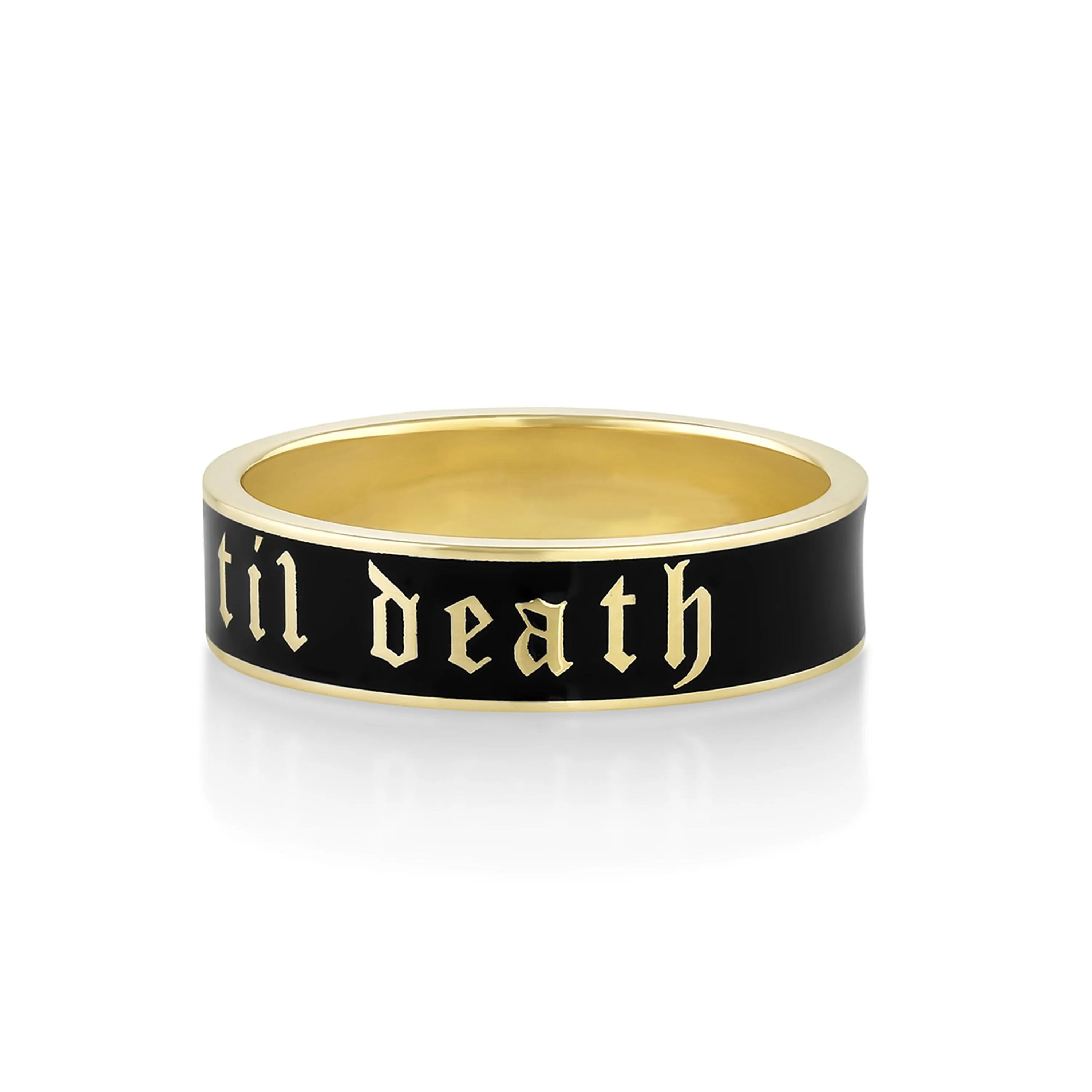 Til Death® Black Enamel Band - 6mm sold by Marrow Fine product image thumbnail 3