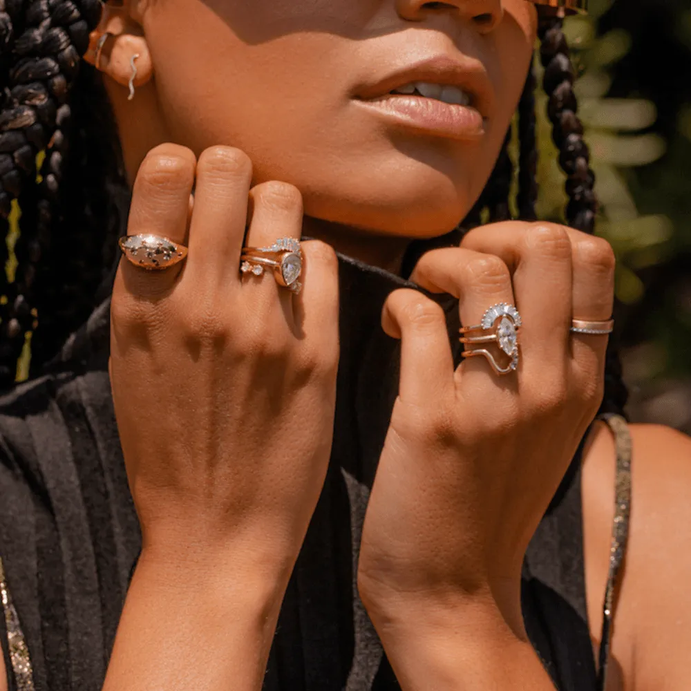 Sapphire Bombe Ring sold by Marrow Fine product image thumbnail 3