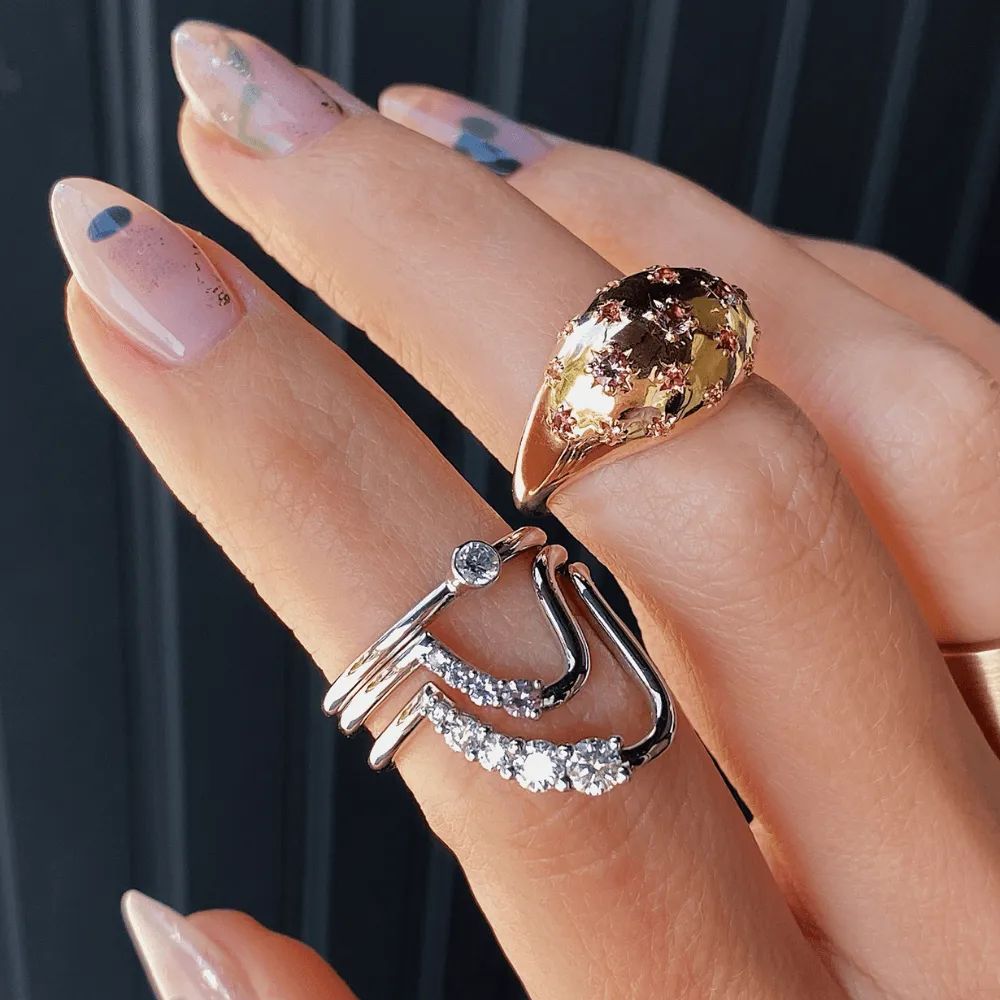 Sapphire Bombe Ring sold by Marrow Fine product image thumbnail 2