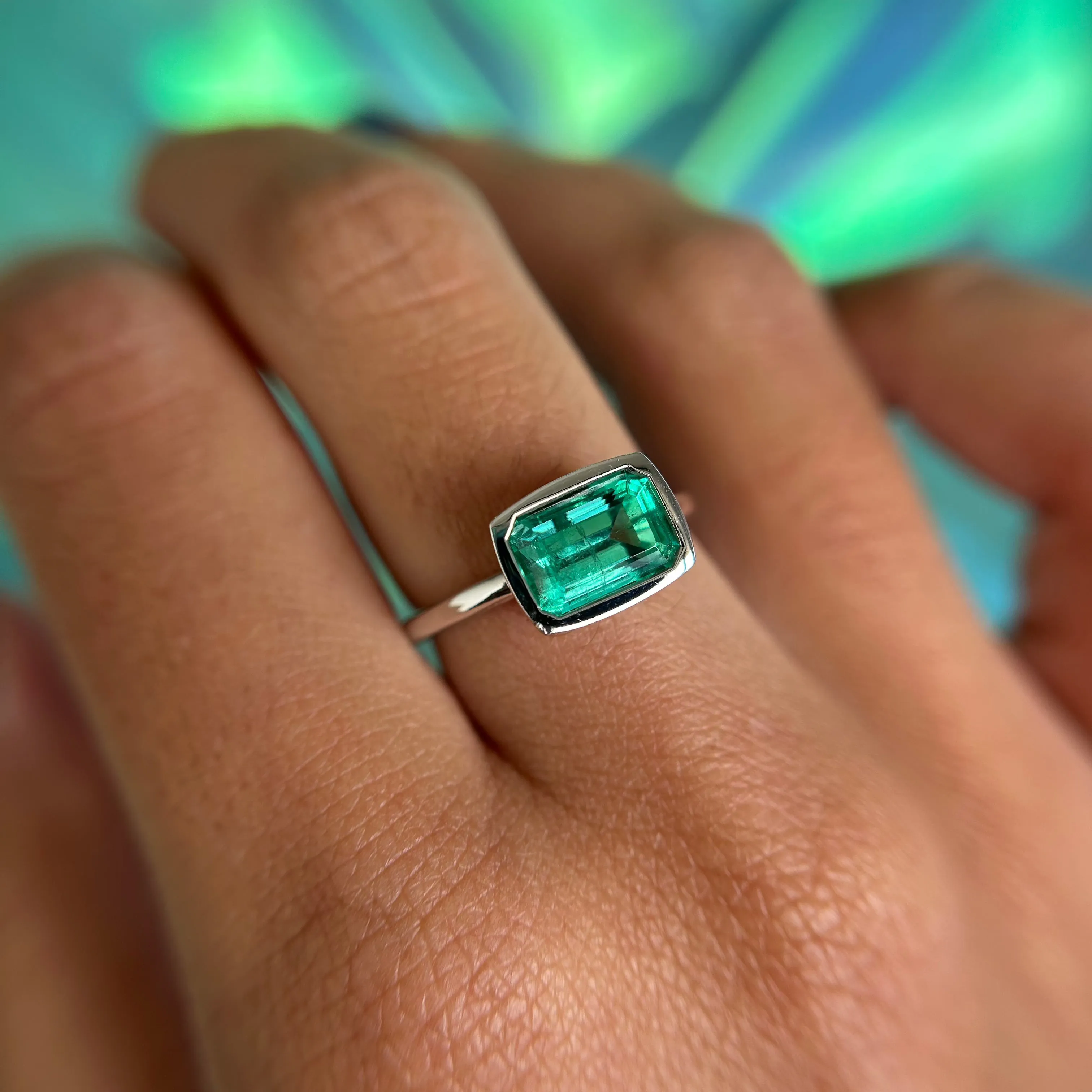 1.96ct Emerald Roxy Ring sold by Marrow Fine product image thumbnail 2