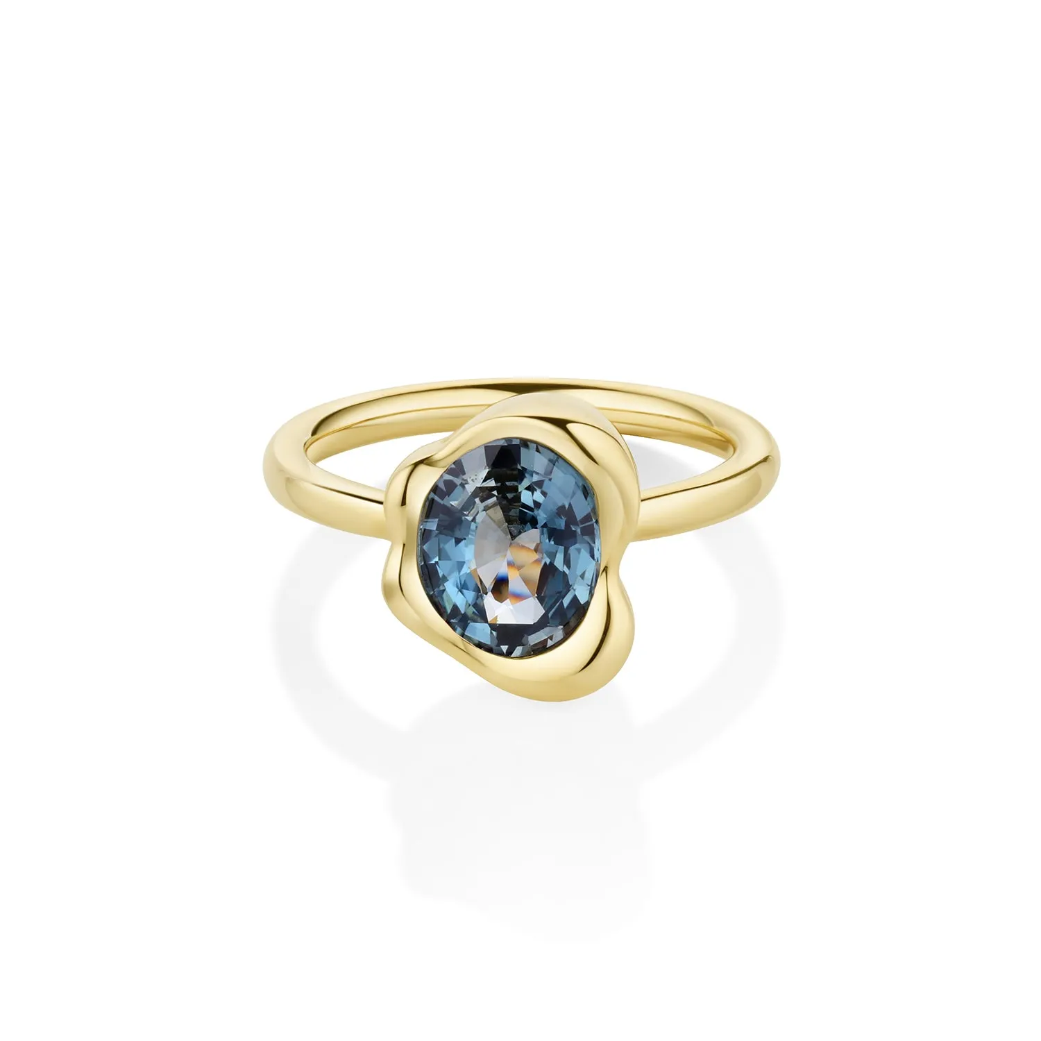 1.79ct Sapphire Abstract Bezel Ring sold by Marrow Fine