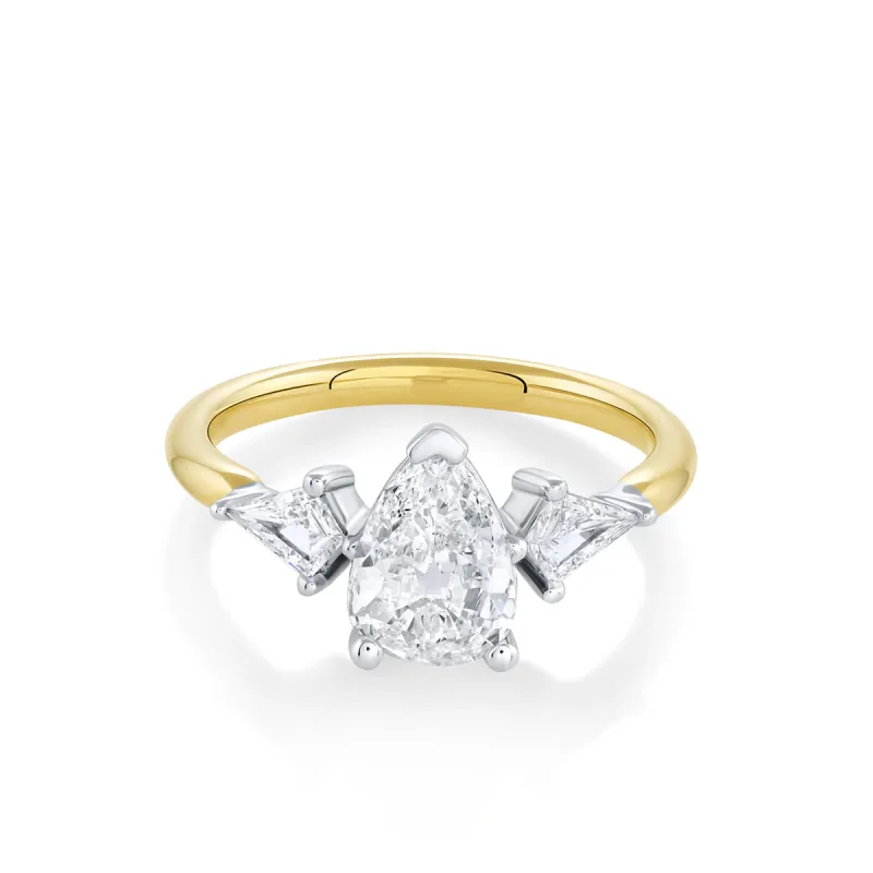 1.00ct White Diamond Pear & Kite Engagement Ring sold by Marrow Fine