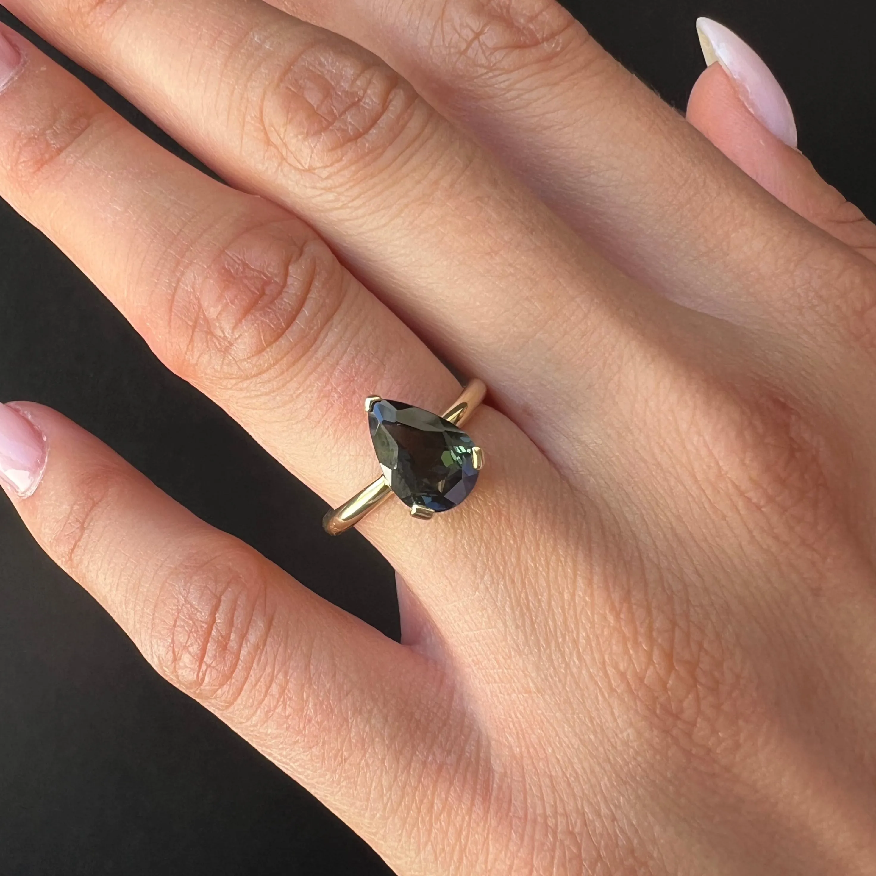 3.10ct Teal Sapphire Sloane sold by Marrow Fine product image thumbnail 3