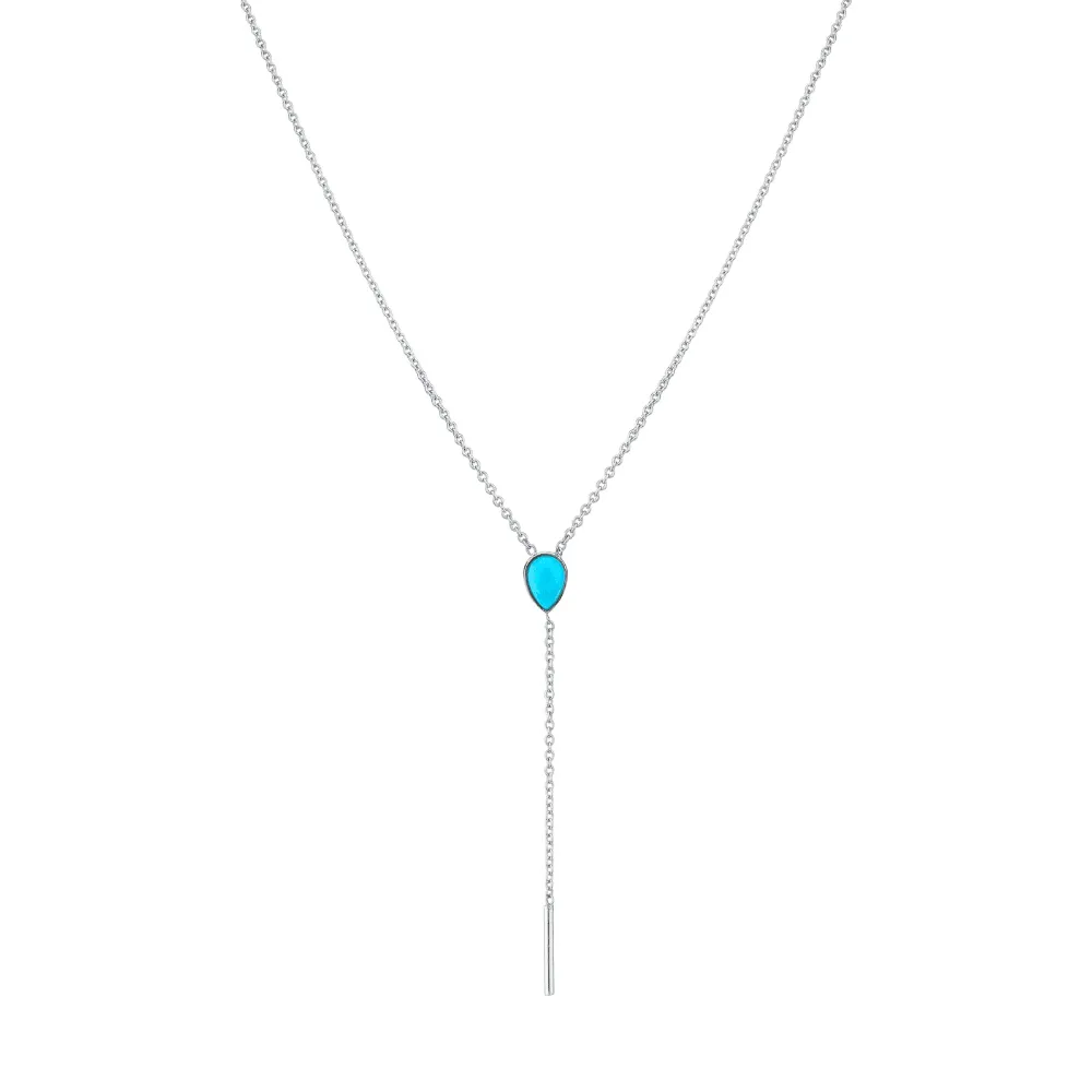 Turquoise Stillwater Lariat sold by Marrow Fine product image thumbnail 3
