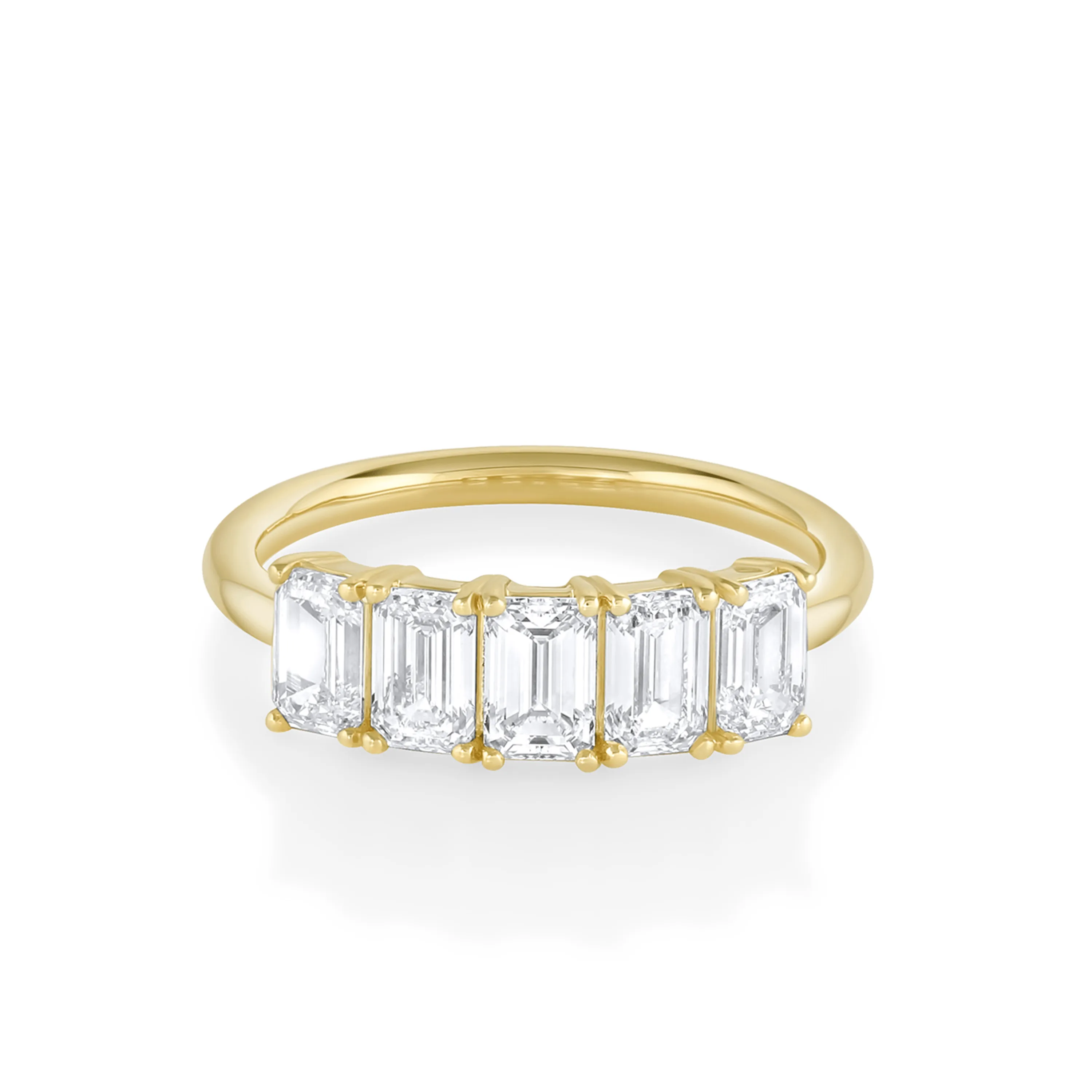 XL Esmé Emerald Cut Band sold by Marrow Fine