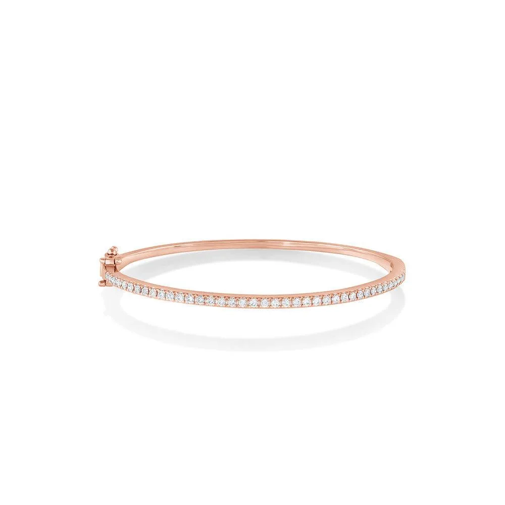 White Diamond Round Bangle sold by Marrow Fine product image thumbnail 3
