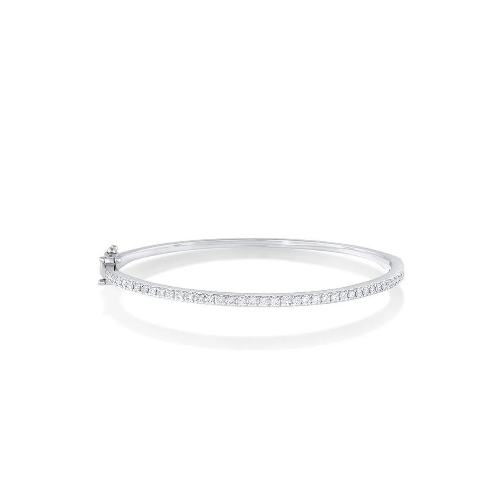 White Diamond Round Bangle sold by Marrow Fine product image thumbnail 2