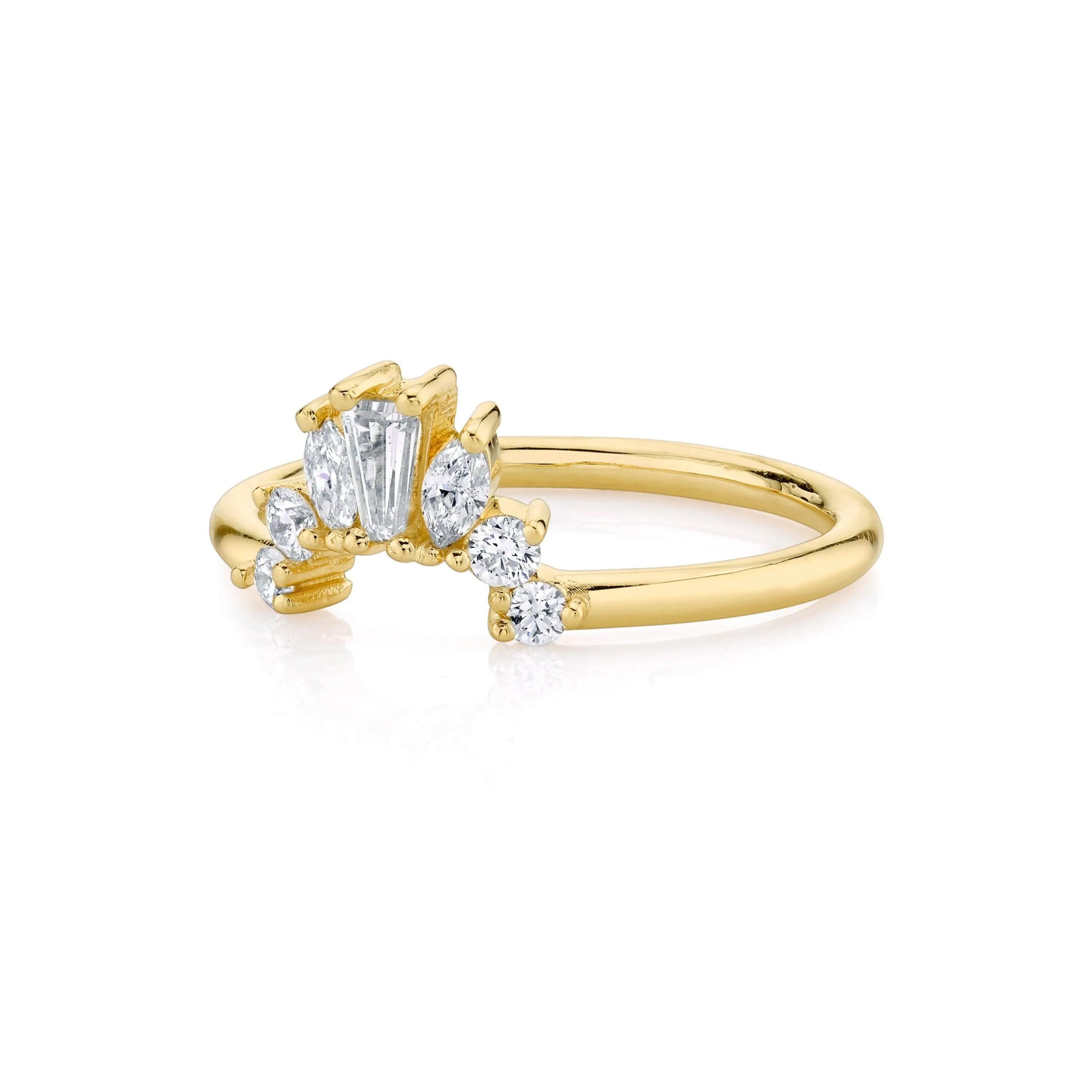 White Diamond Gemma Ballerina Ring sold by Marrow Fine product image thumbnail 3