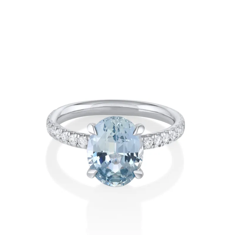 3.39ct Light Blue Sapphire Francesca Ring sold by Marrow Fine