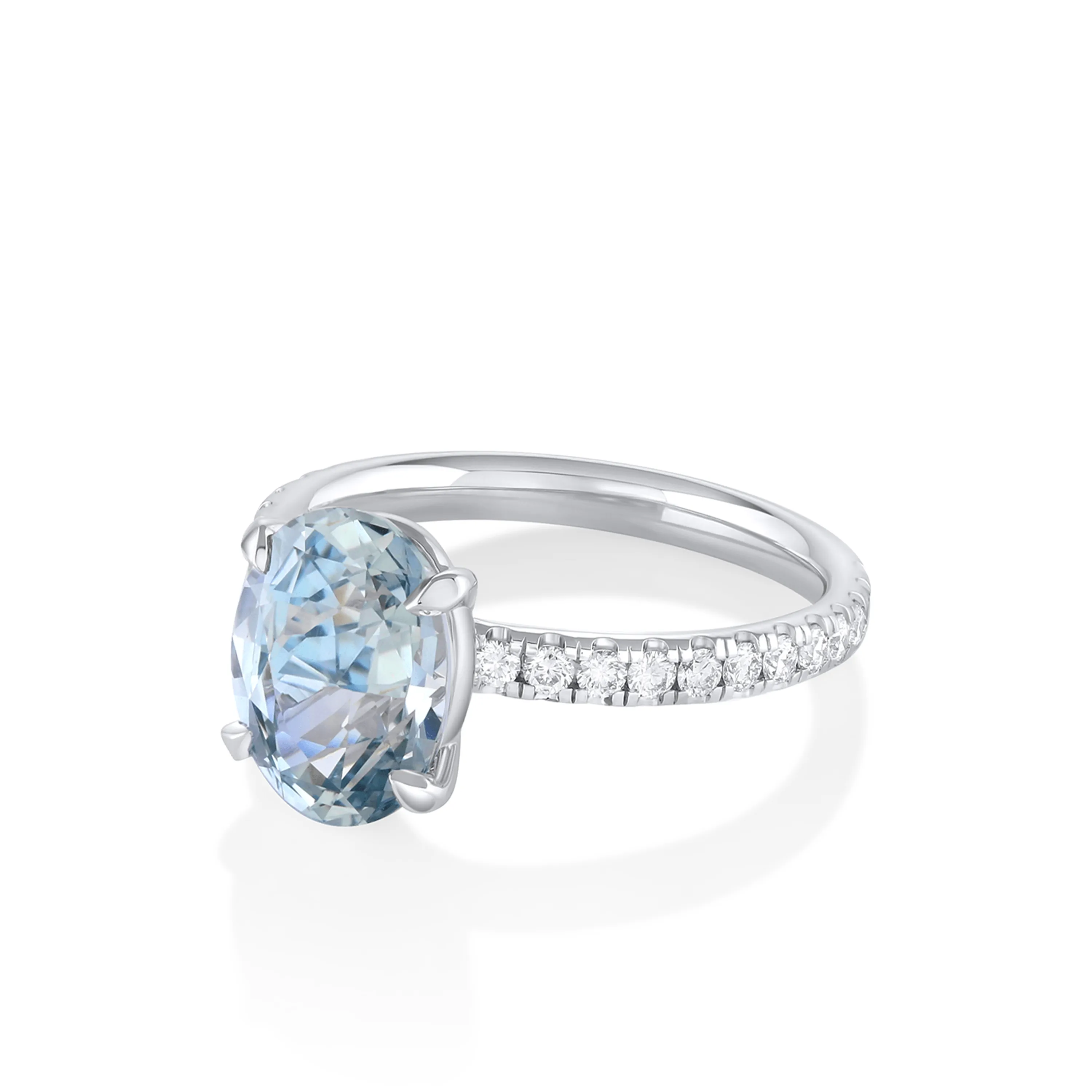3.39ct Light Blue Sapphire Francesca Ring sold by Marrow Fine product image thumbnail 2