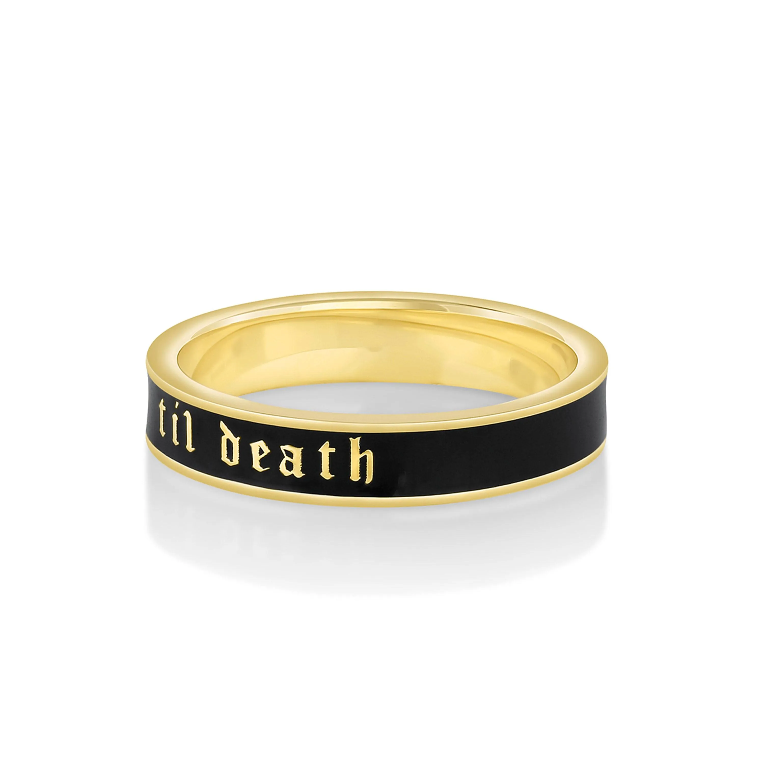 Til Death® Black Enamel Band - 4mm sold by Marrow Fine product image thumbnail 3