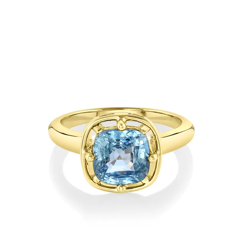 3.07ct Teal Sapphire Georgia Solitaire sold by Marrow Fine