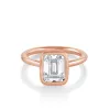 The Roxy Bezeled Emerald Cut Engagement Ring sold by Marrow Fine