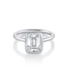The Roxy Bezeled Emerald Cut Engagement Ring sold by Marrow Fine