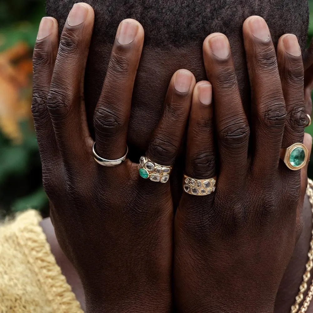 Tessera Emerald & White Diamond Cigar Band sold by Marrow Fine product image thumbnail 4