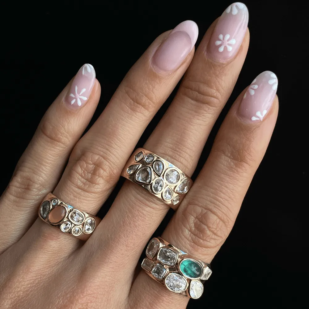 Tessera Emerald & White Diamond Cigar Band sold by Marrow Fine product image thumbnail 3