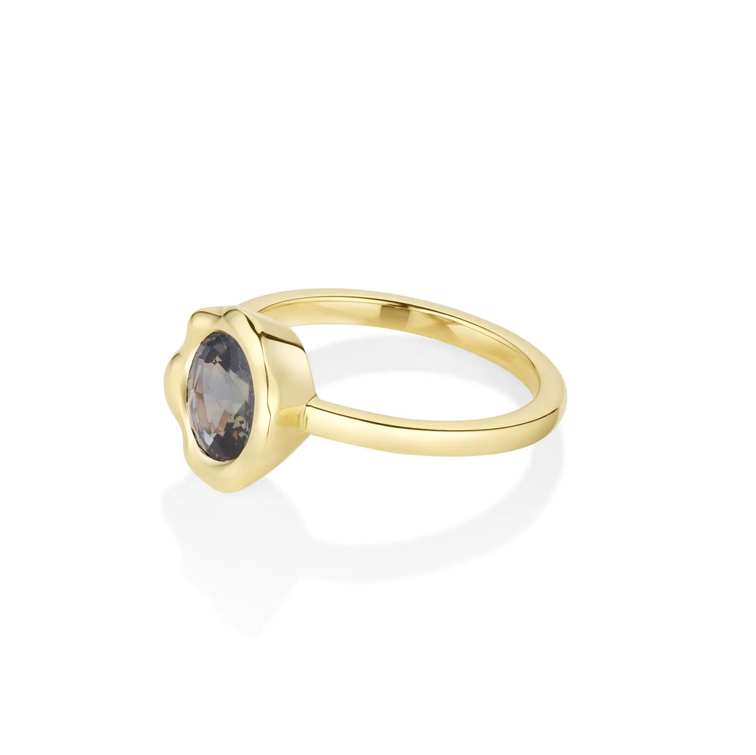 1.58ct Color Change Sapphire Abstract Bezel Ring sold by Marrow Fine product image thumbnail 3