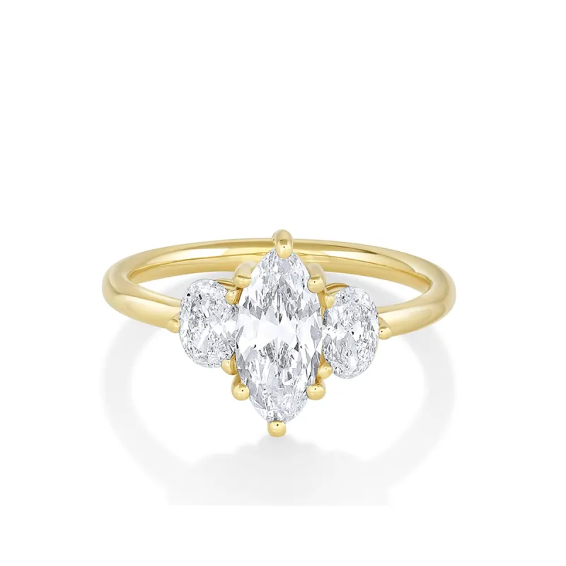 1ct White Diamond Moval Elspeth Engagement Ring sold by Marrow Fine