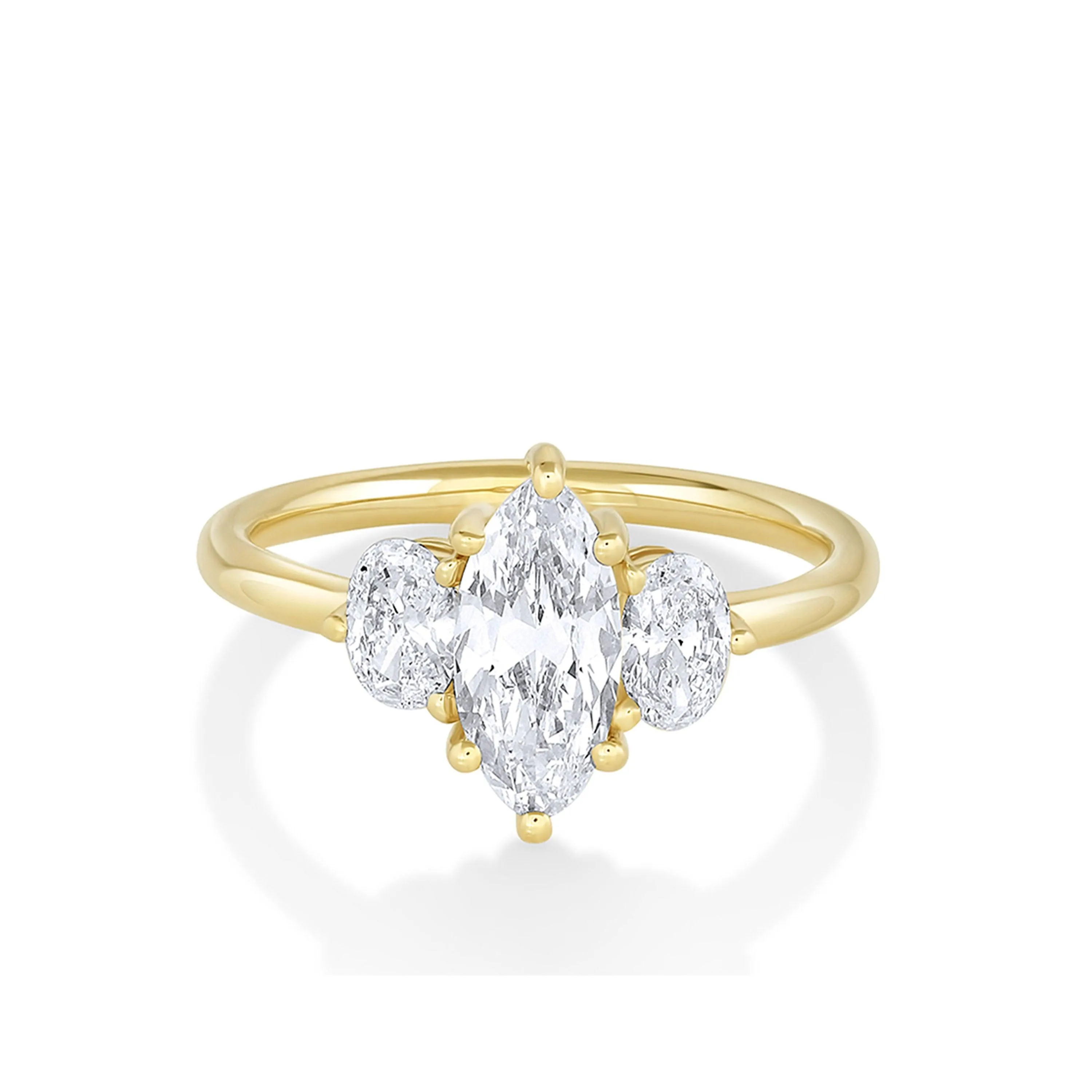 1ct White Diamond Moval Elspeth Engagement Ring sold by Marrow Fine