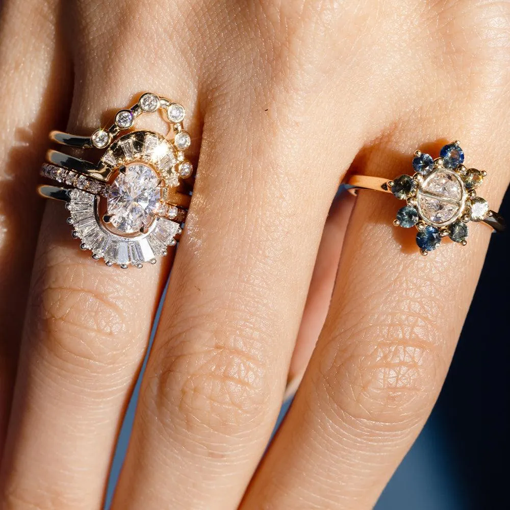 White Diamond Daphne Fan Band sold by Marrow Fine product image thumbnail 5