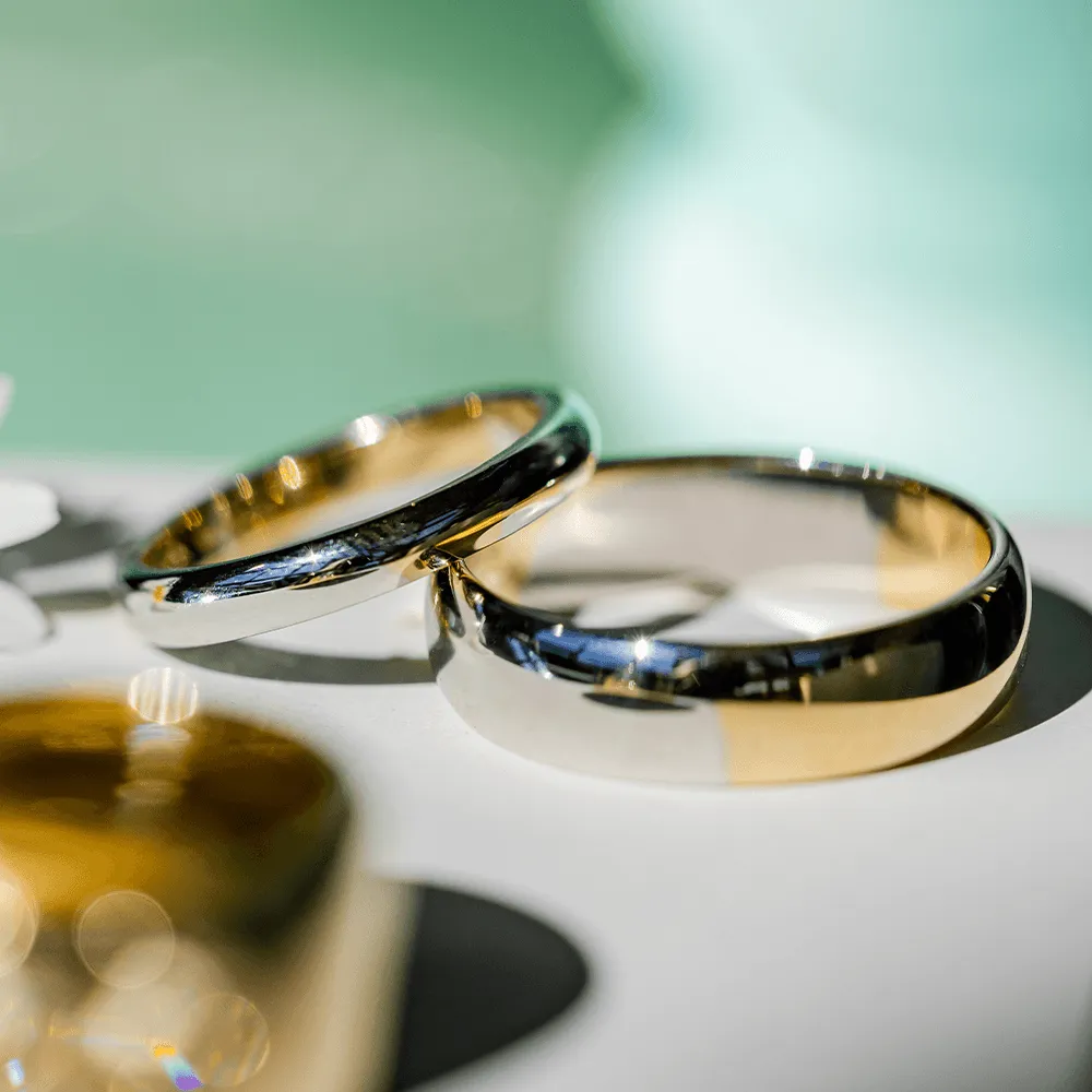 Apollo Two-Tone Men's Band sold by Marrow Fine product image thumbnail 4