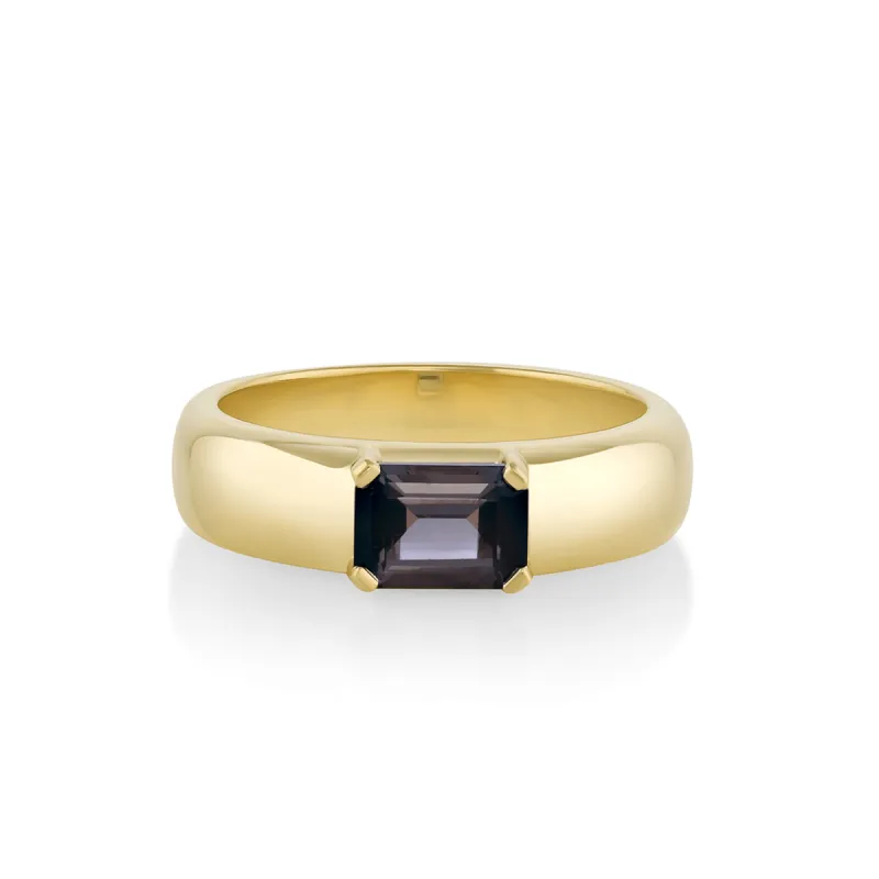 1.06ct Grey Tourmaline Half Cigar Band sold by Marrow Fine