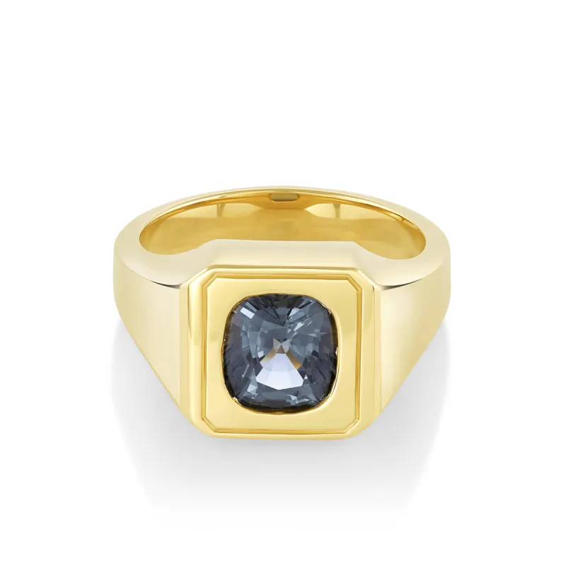 3.15ct Men's Spinel Signet Ring sold by Marrow Fine