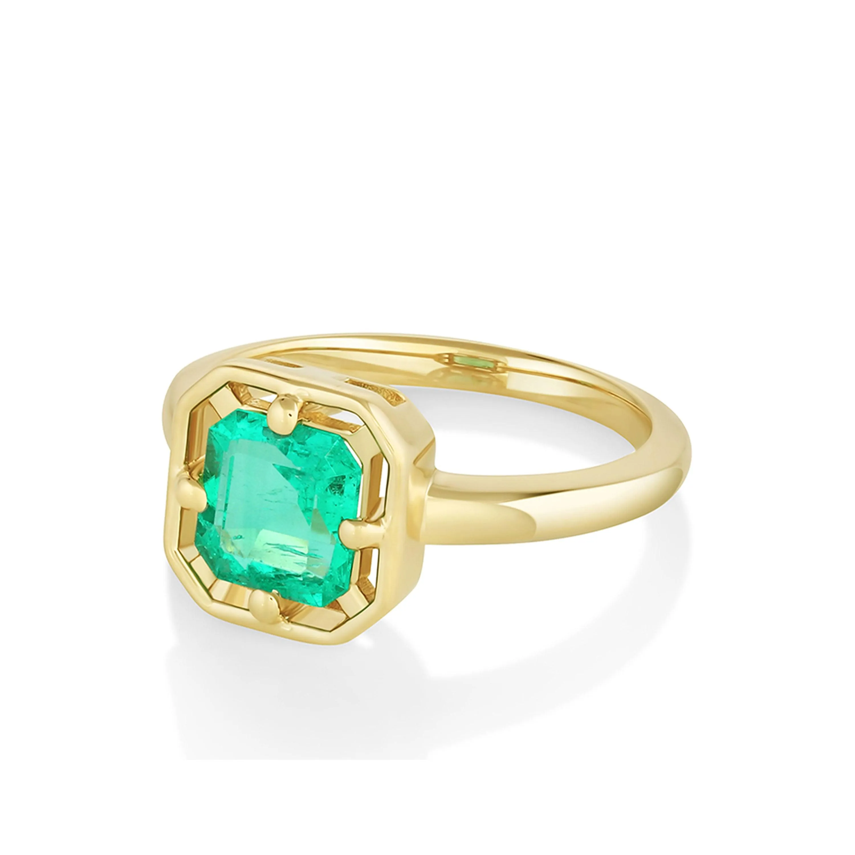 1.28ct Emerald Georgia Ring sold by Marrow Fine product image thumbnail 2