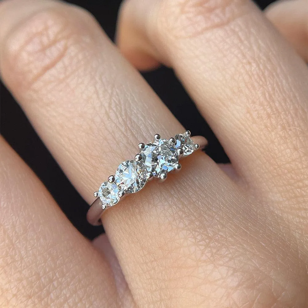 Old Cut White Diamond Linear Ring sold by Marrow Fine product image thumbnail 3