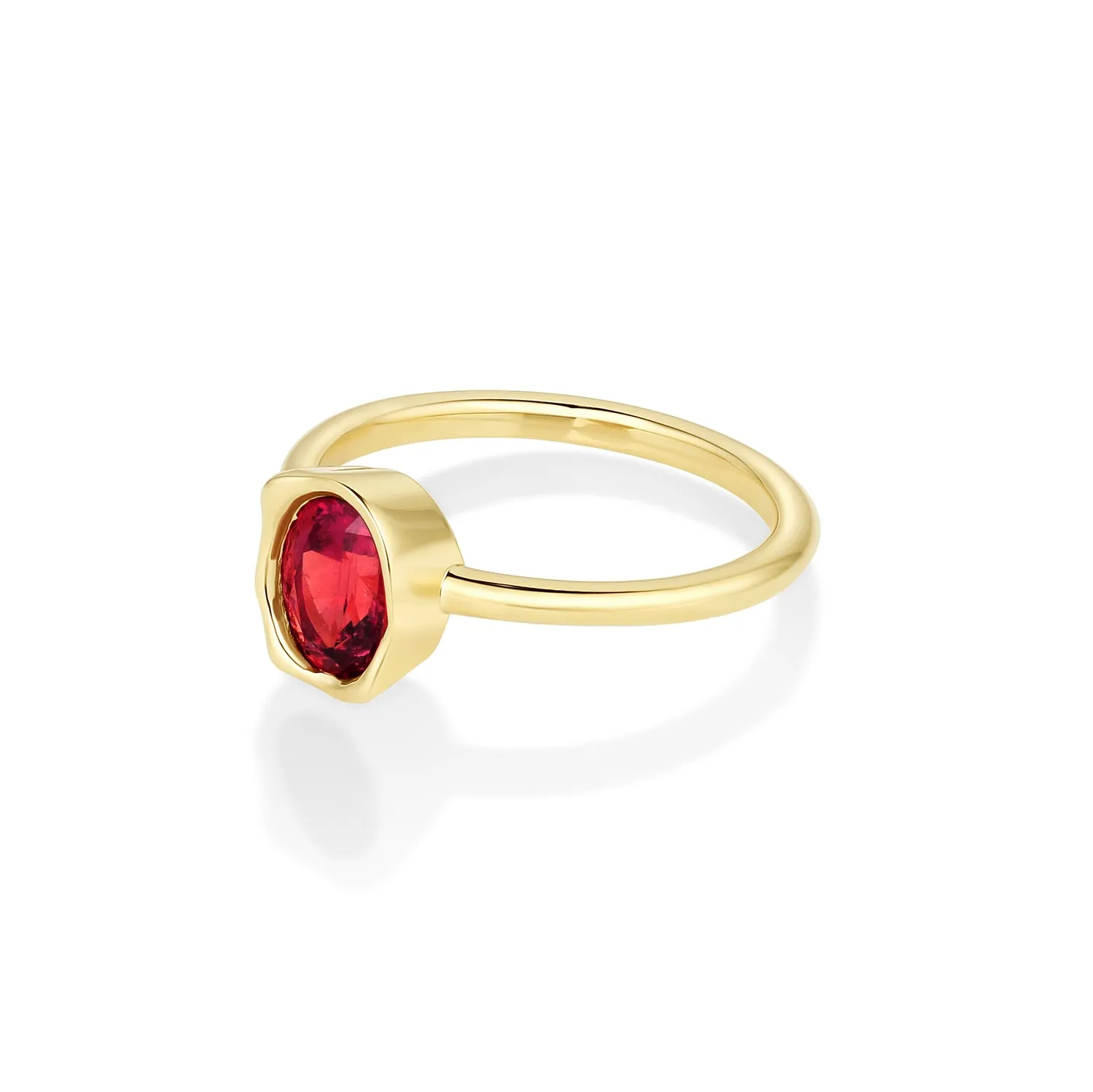 0.93ct Malawi Ruby Abstract Bezel Ring sold by Marrow Fine product image thumbnail 3
