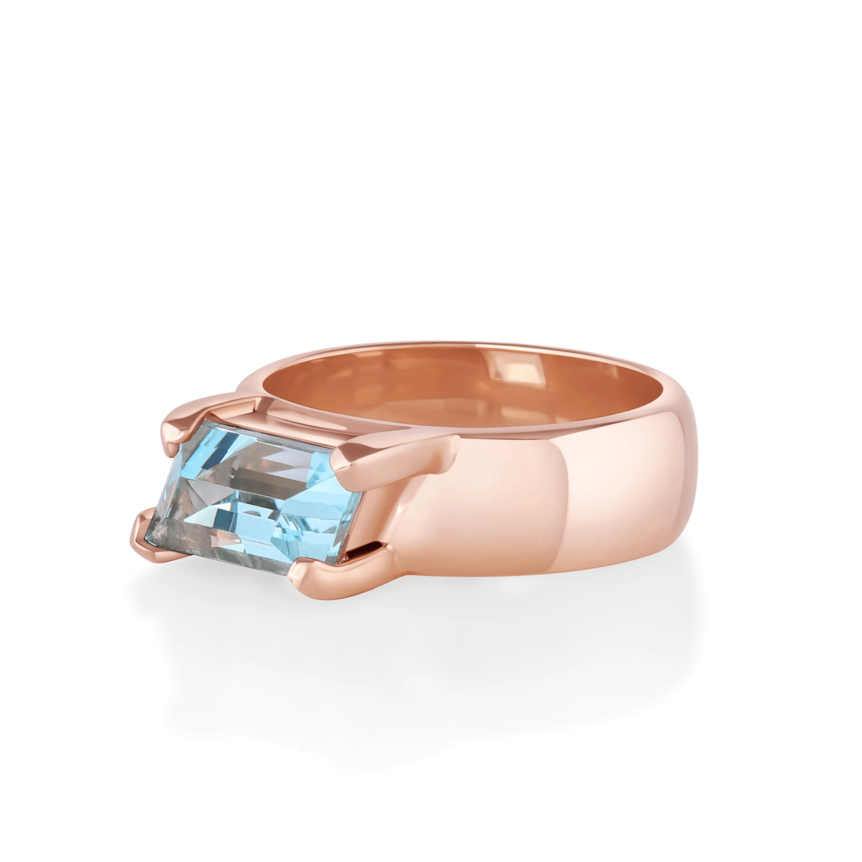 2.97ct Aquamarine Trapezoid Cigar Band sold by Marrow Fine product image thumbnail 2