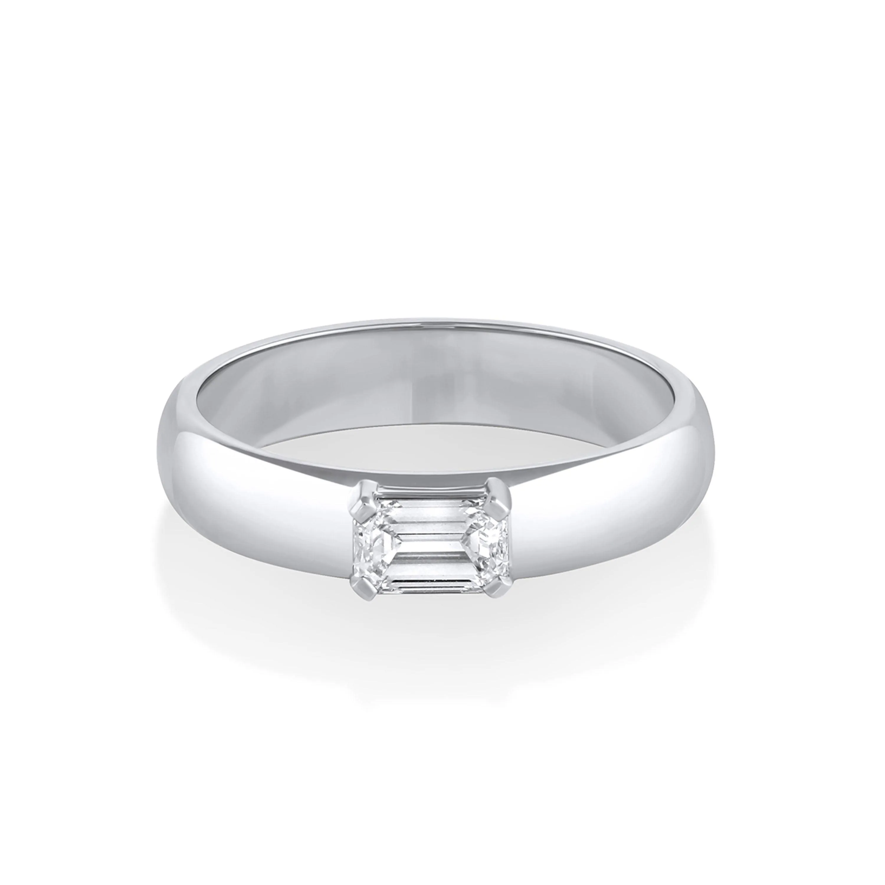 The Elodie Emerald Cut Engagement Ring sold by Marrow Fine product image thumbnail 3