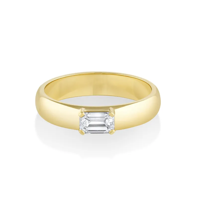 The Elodie Emerald Cut Engagement Ring sold by Marrow Fine
