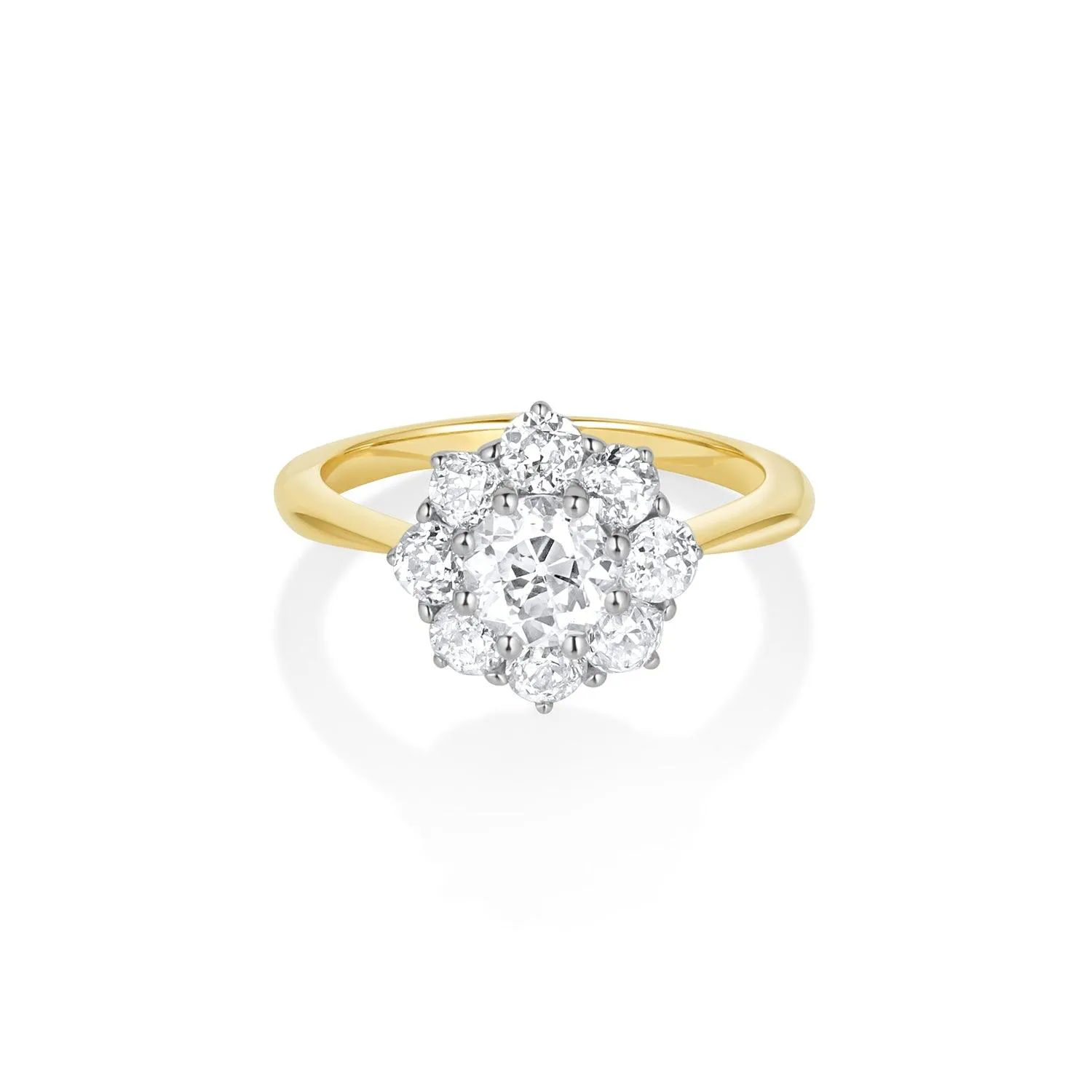 .77ct White Diamond Two-Tone Petal Ring sold by Marrow Fine
