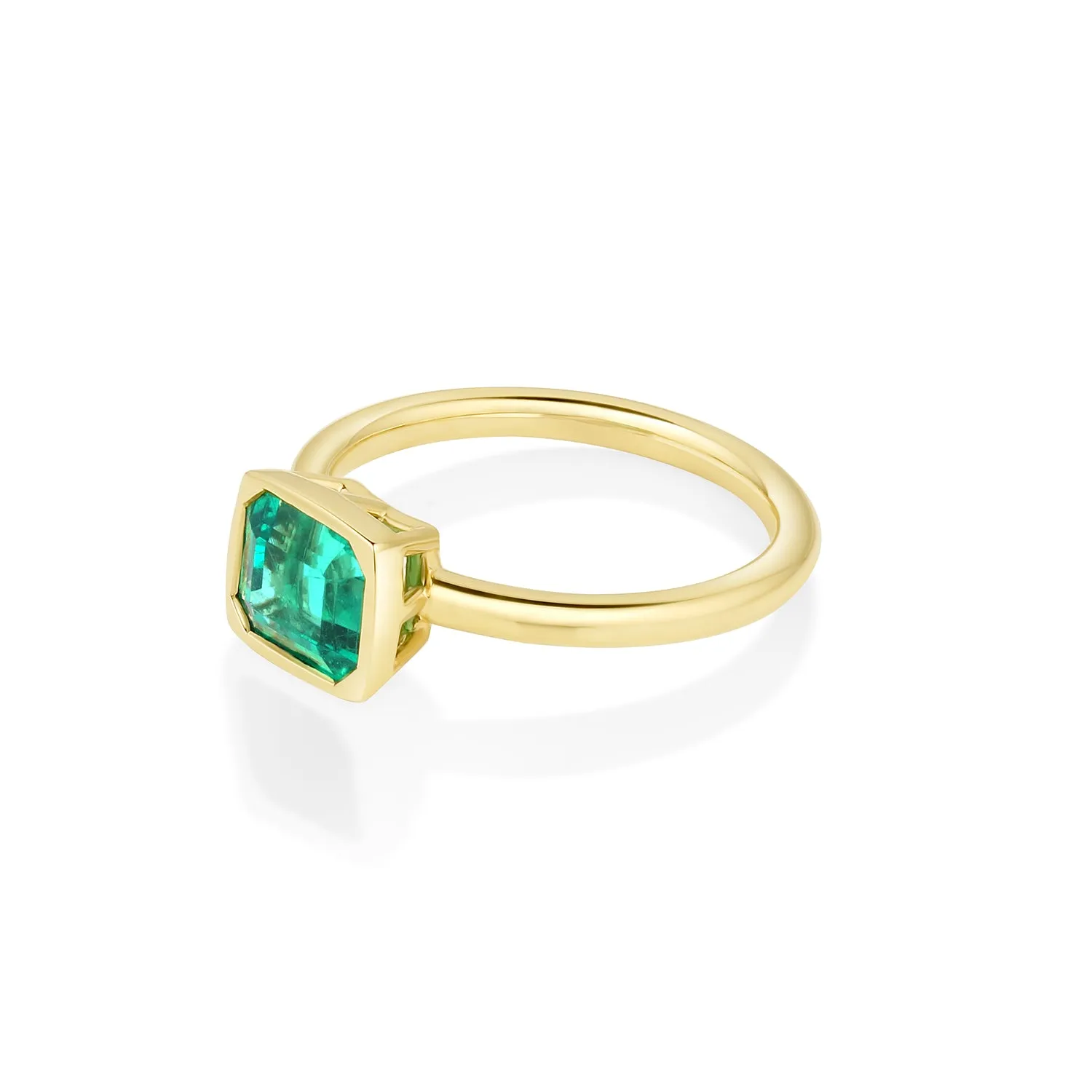 1.58ct Emerald East/West Roxy Ring sold by Marrow Fine product image thumbnail 3