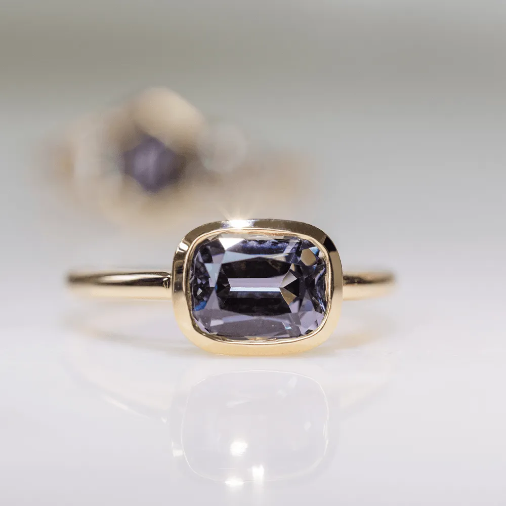 Grey Spinel Bezel Ring sold by Marrow Fine product image thumbnail 4