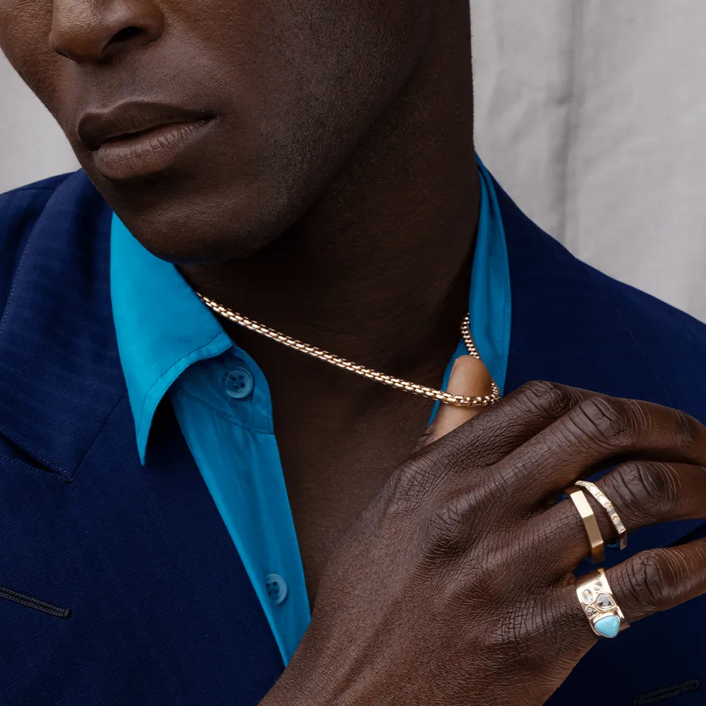 White Diamond Ames Men's Band sold by Marrow Fine product image thumbnail 2