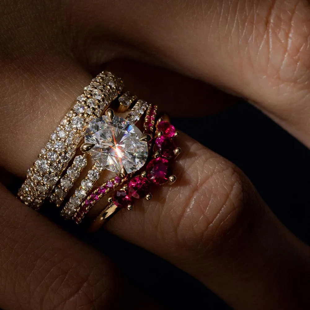 White Diamond Starlight Band sold by Marrow Fine product image thumbnail 2