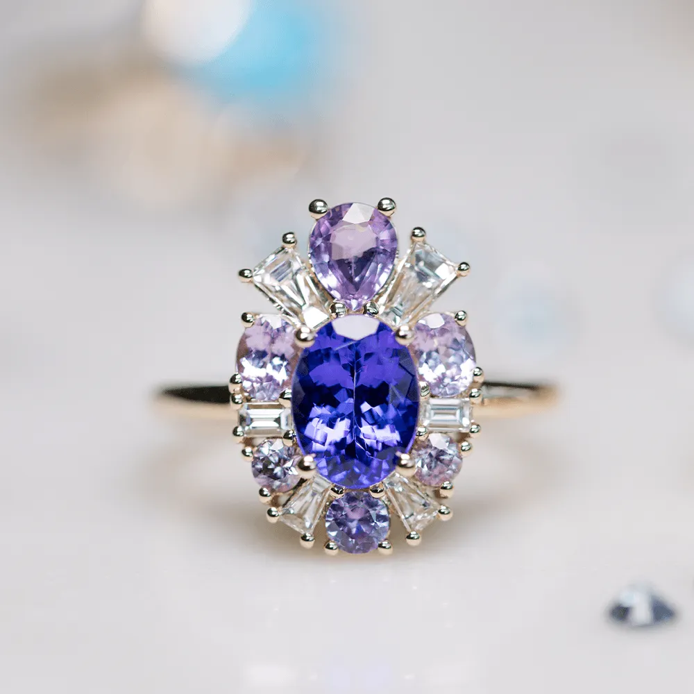 1.45ct Tanzanite Ballerina Ring sold by Marrow Fine product image thumbnail 3