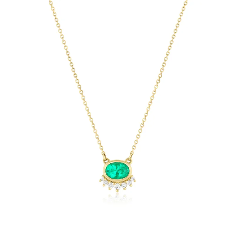 Emerald Sunrise Choker made by Marrow Fine