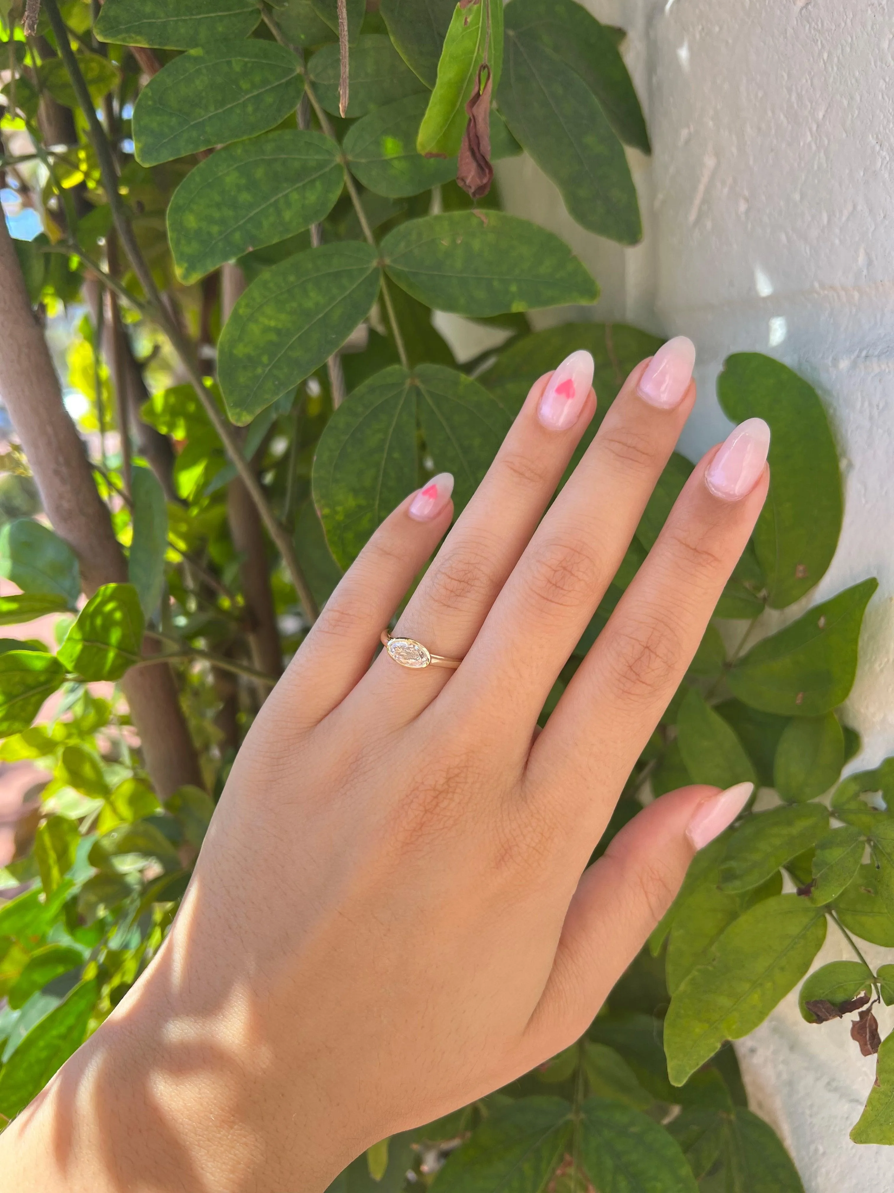 .57ct White Diamond Moval Engagement Ring sold by Marrow Fine product image thumbnail 5