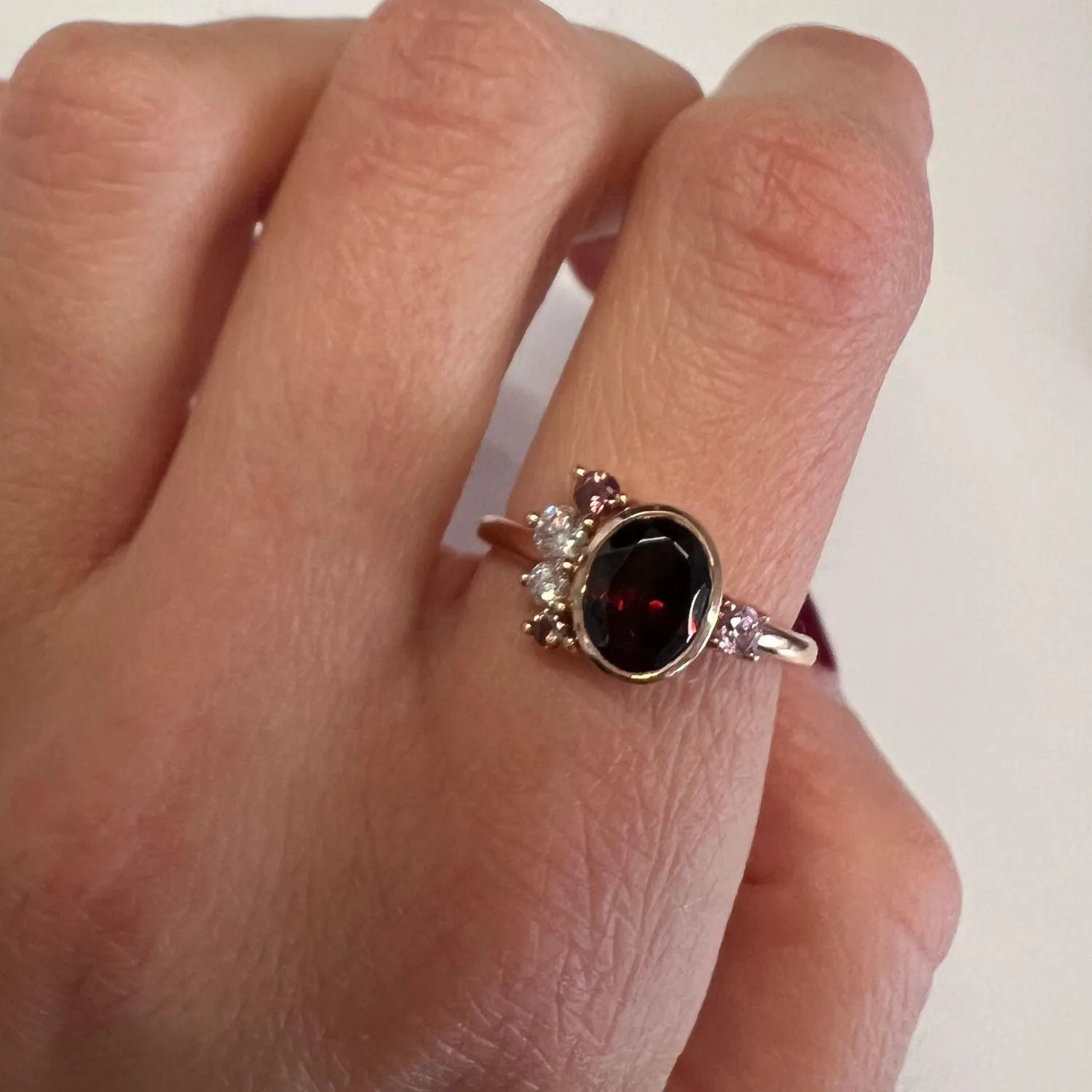 Garnet Spray Ring sold by Marrow Fine product image thumbnail 4